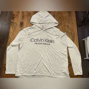 Calvin Klein Performance light grey hoodie